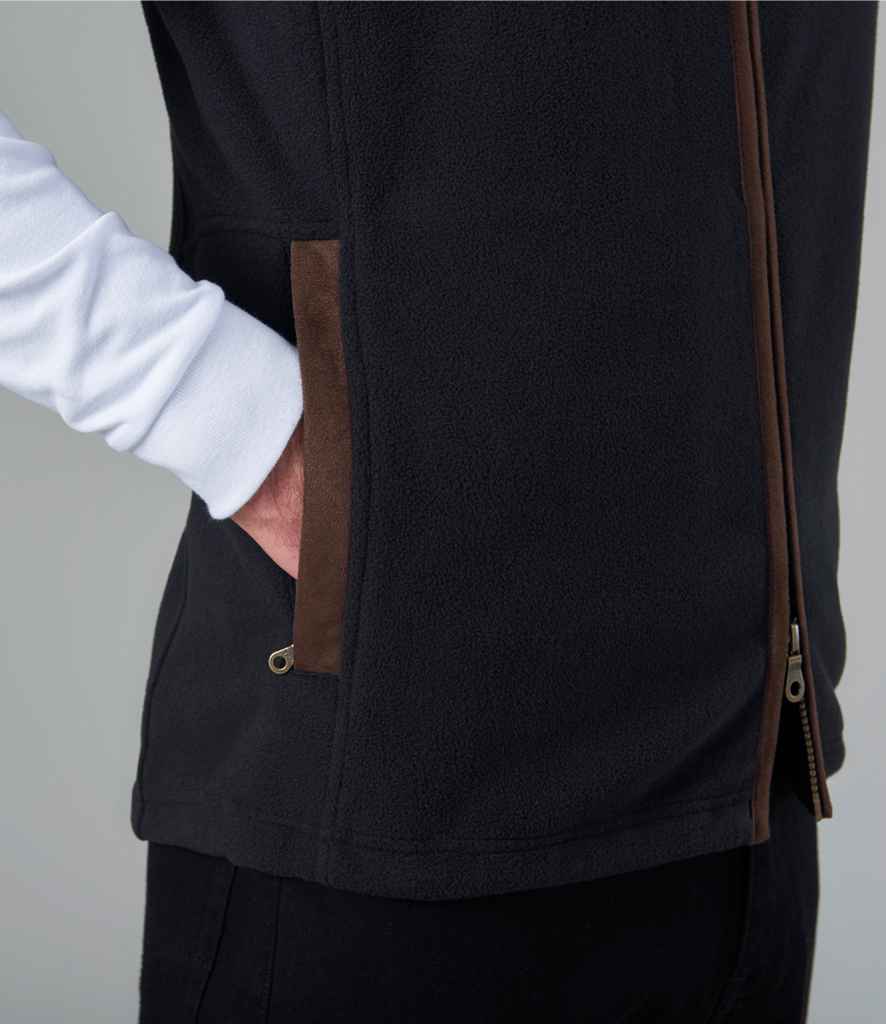 Brook Taverner Unisex Cincinnati Fleece Gilet | Gunmetal