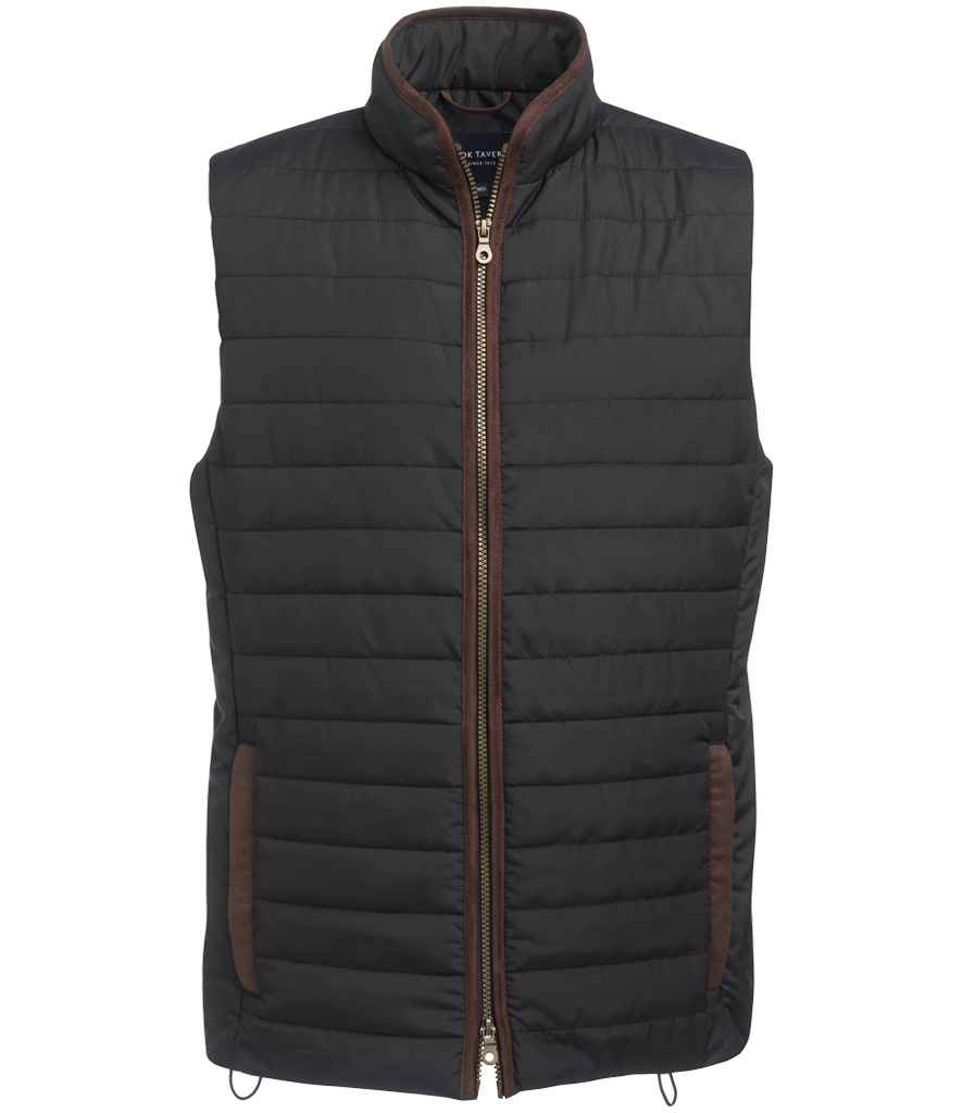 Brook Taverner Tampa Quilted Gilet | Black