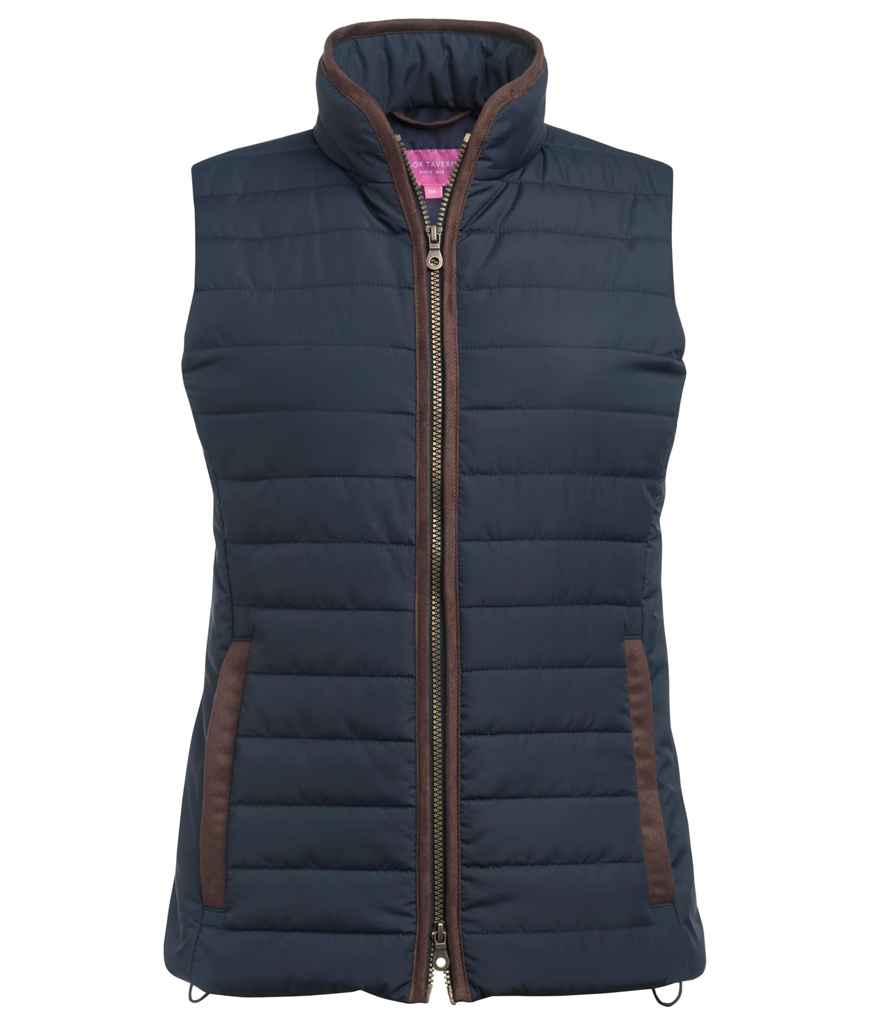 Brook Taverner Ladies Madison Quilted Gilet | Navy