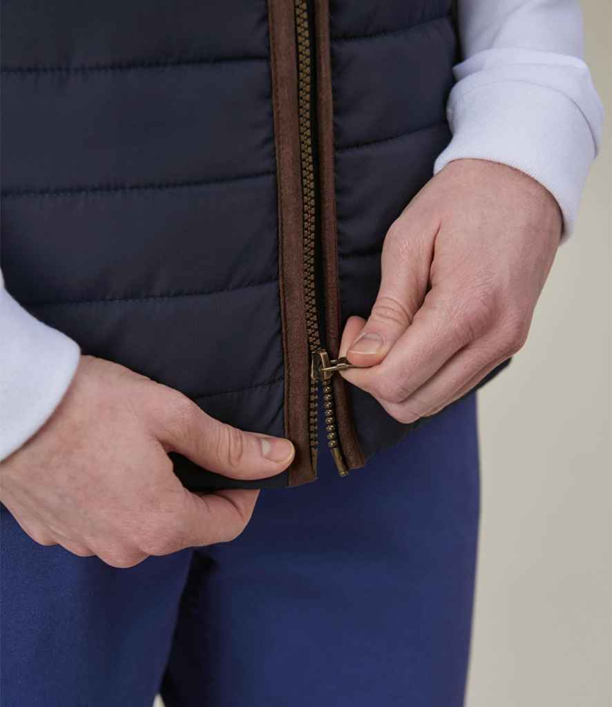 Brook Taverner Ladies Madison Quilted Gilet | Navy