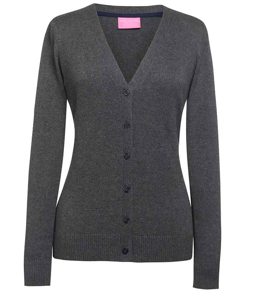 Brook Taverner Ladies Augusta V Neck Cardigan | Charcoal