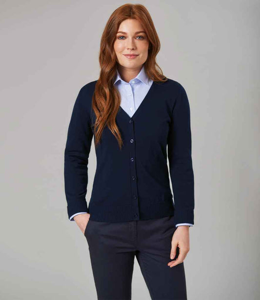 Brook Taverner Ladies Augusta V Neck Cardigan | Navy