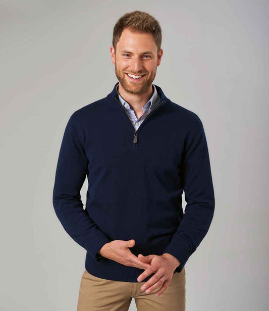 Brook Taverner Dallas 1/4 Zip Jumper | Navy