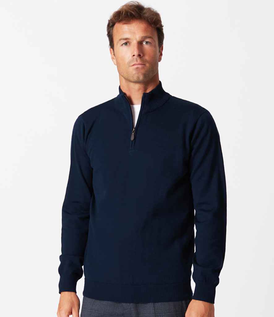 Brook Taverner Dallas 1/4 Zip Jumper | Navy