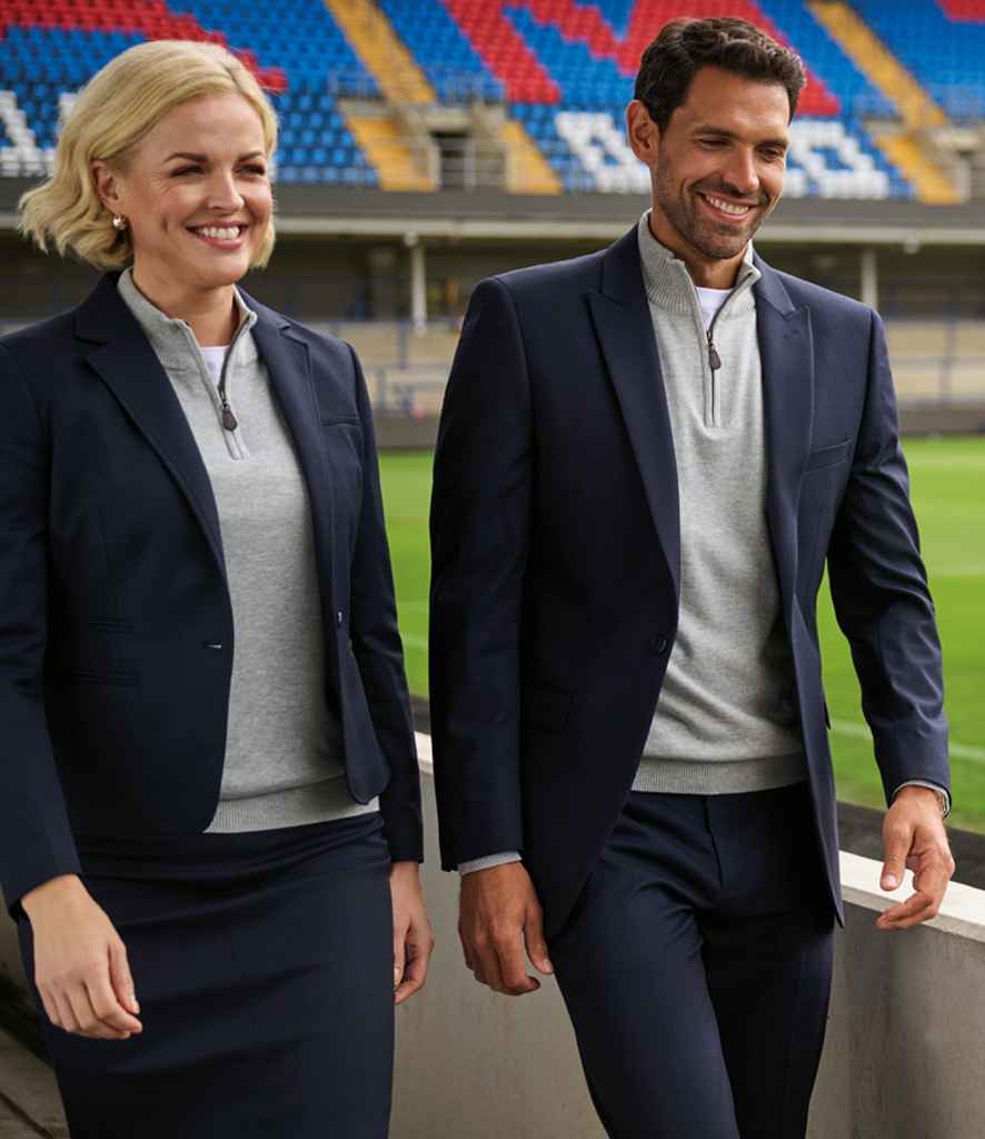 Brook Taverner Dallas 1/4 Zip Jumper | Silver
