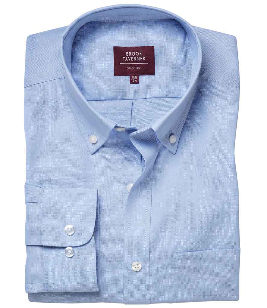 Brook Taverner Whistler Long Sleeve Oxford Shirt | Sky Blue