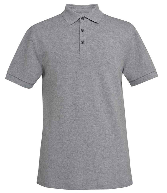 Brook Taverner Hampton Premium Cotton Polo Shirt | Grey Marl