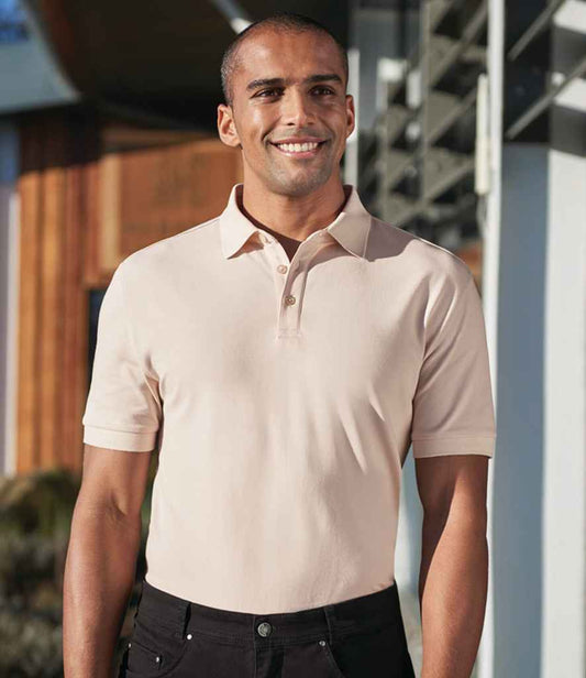 Brook Taverner Hampton Premium Cotton Polo Shirt | Sand