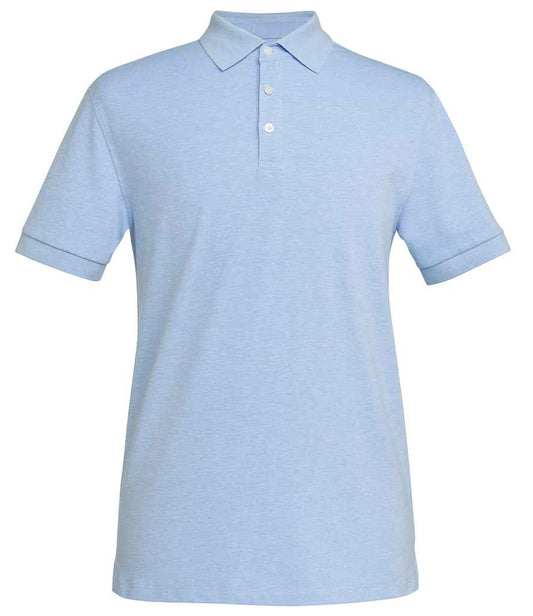 Brook Taverner Hampton Premium Cotton Polo Shirt | Sky Marl