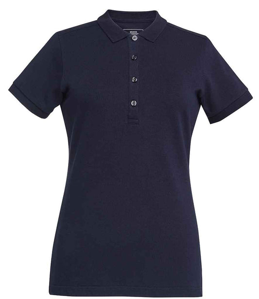 Brook Taverner Ladies Arlington Premium Cotton Polo Shirt | Navy