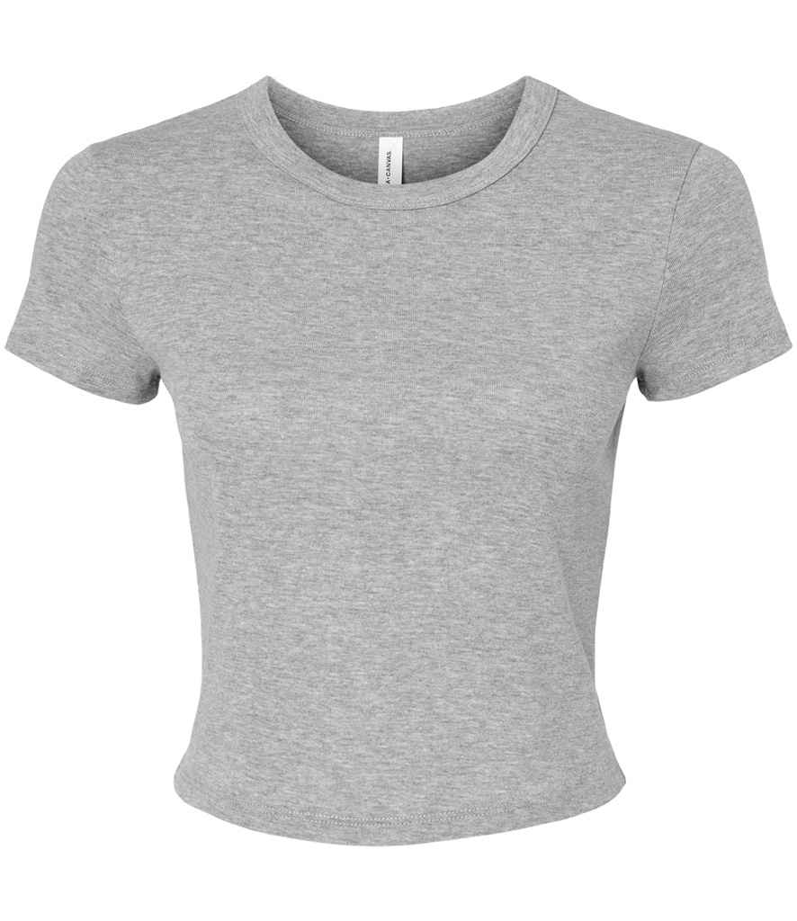 Bella Ladies Micro Rib Baby T-Shirt | Athletic Heather