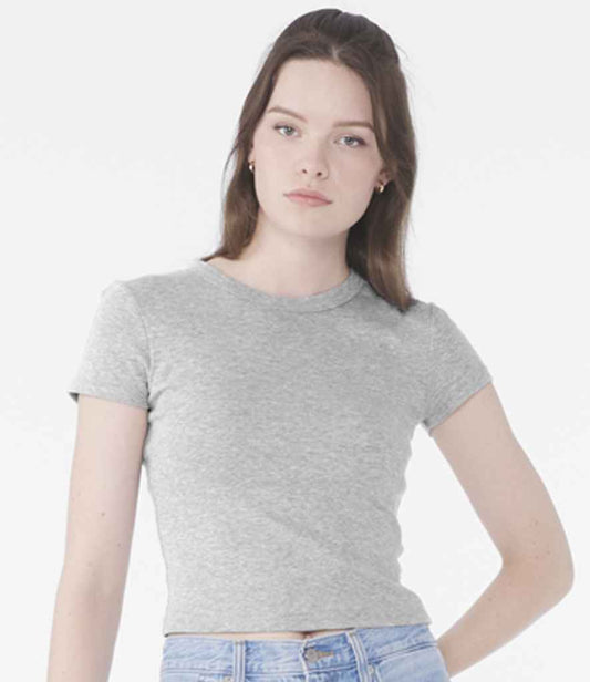Bella Ladies Micro Rib Baby T-Shirt | Athletic Heather