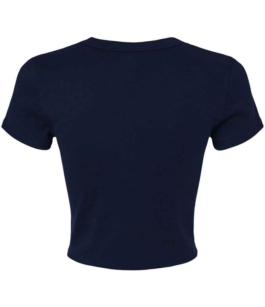 Bella Ladies Micro Rib Baby T-Shirt | Solid Navy Blend