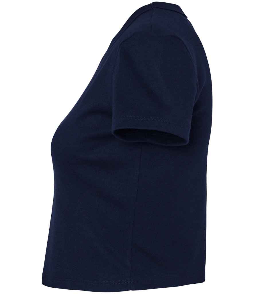 Bella Ladies Micro Rib Baby T-Shirt | Solid Navy Blend