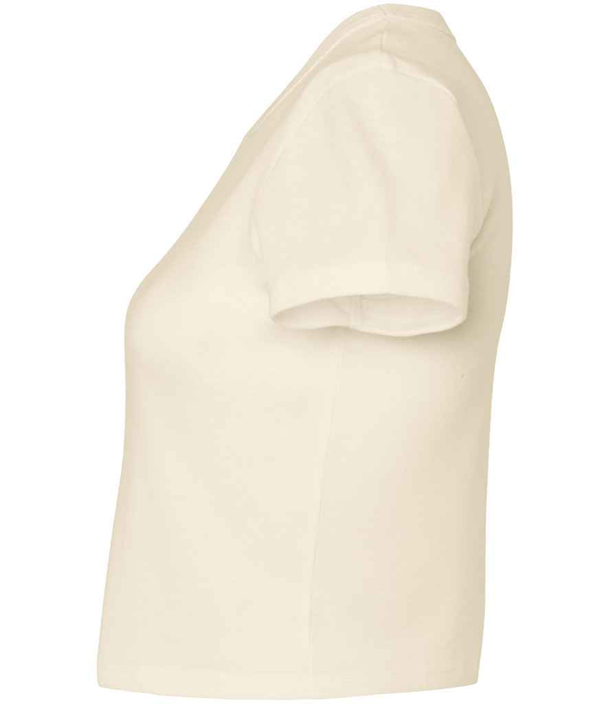 Bella Ladies Micro Rib Baby T-Shirt | Solid Natural Blend