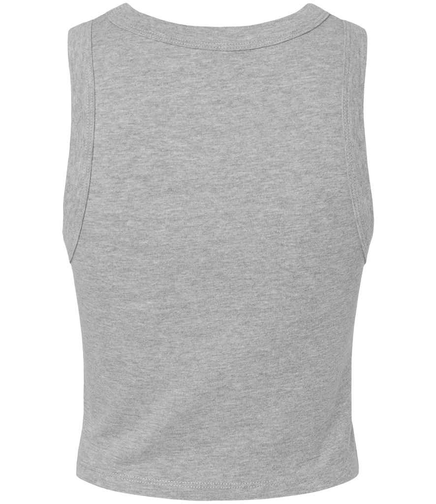 Bella Ladies Micro Rib Racer Tank Top | Athletic Heather