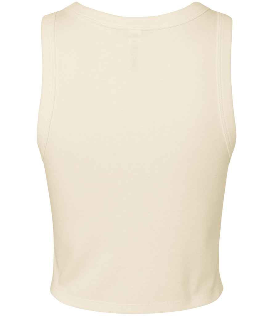 Bella Ladies Micro Rib Racer Tank Top | Solid Natural Blend