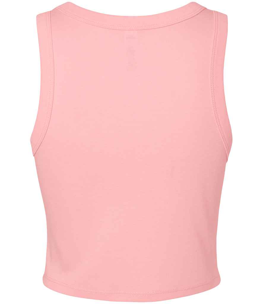 Bella Ladies Micro Rib Racer Tank Top | Solid Pink Blend