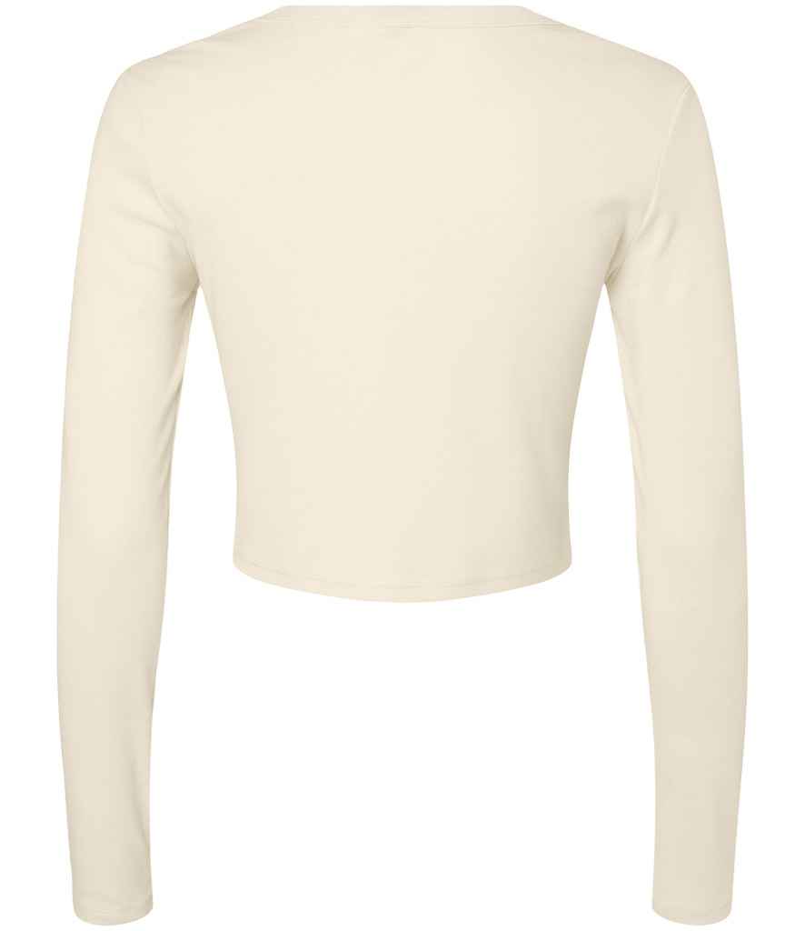 Bella Micro Rib Long Sleeve Baby T-Shirt | Solid Natural Blend