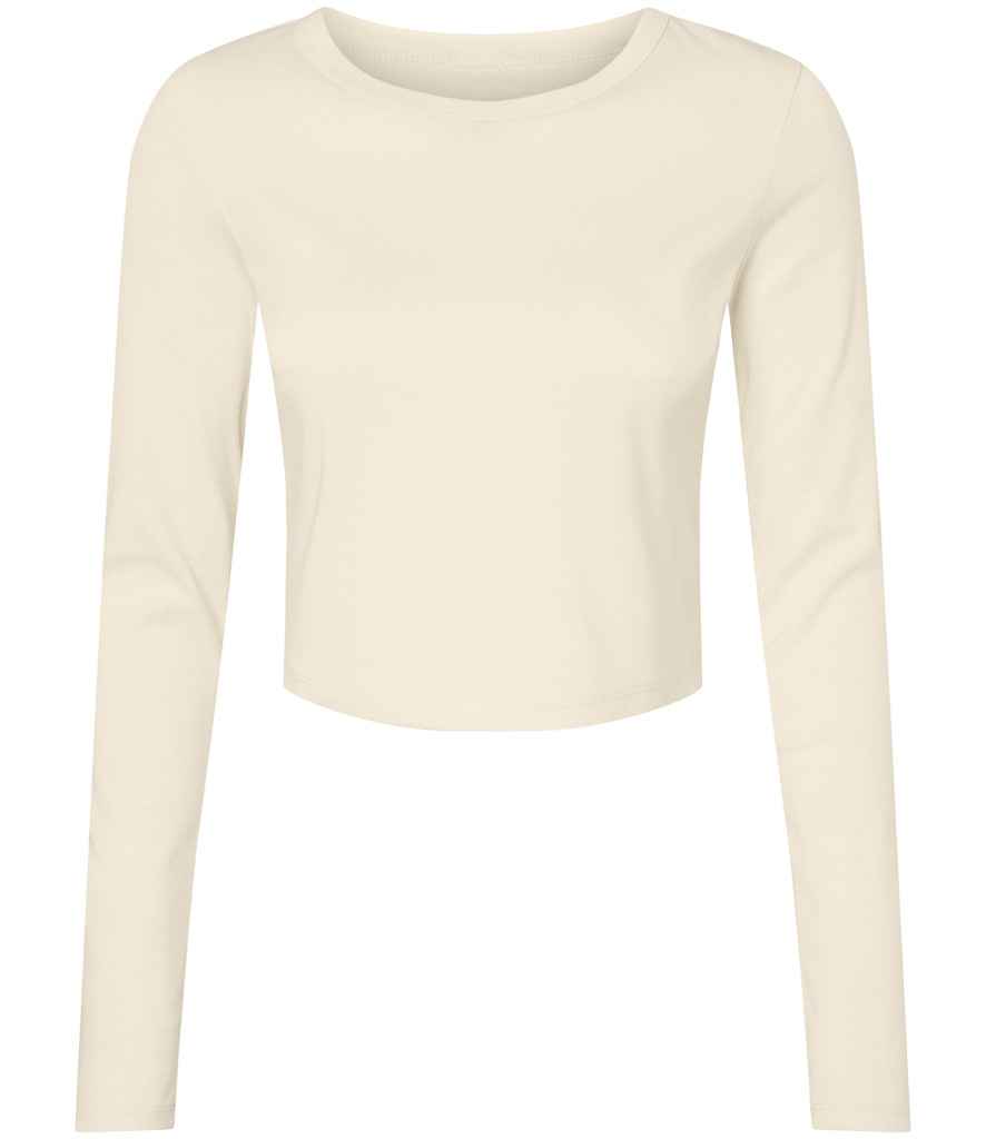 Bella Micro Rib Long Sleeve Baby T-Shirt | Solid Natural Blend