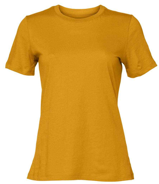 Bella Ladies Relaxed Jersey T-Shirt | Mustard