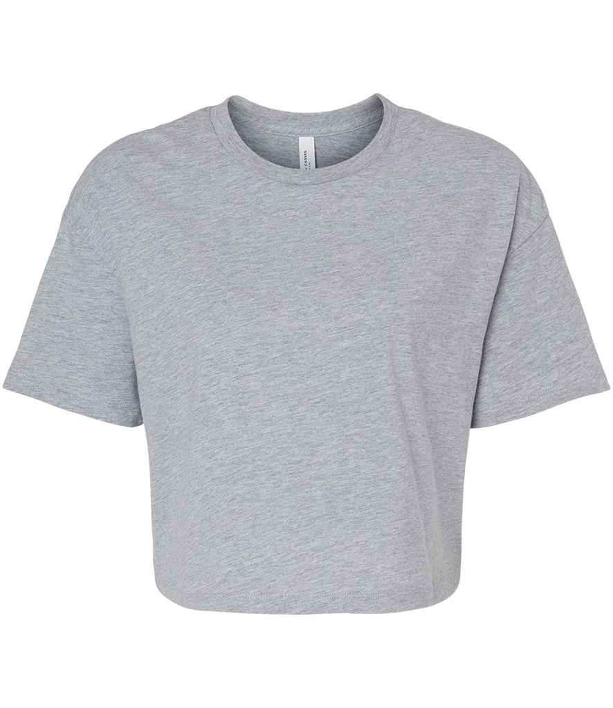 Bella Ladies Jersey Cropped T-Shirt | Athletic Heather