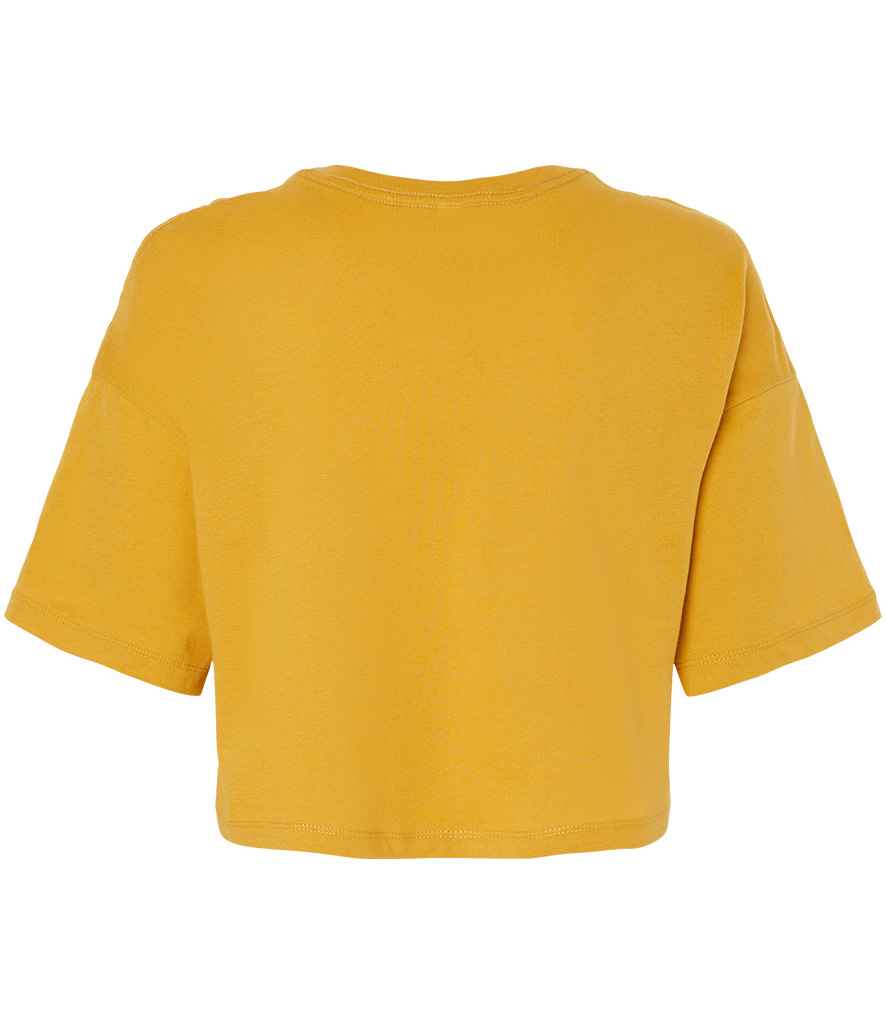 Bella Ladies Jersey Cropped T-Shirt | Mustard