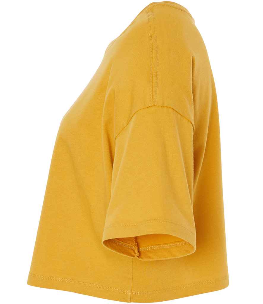 Bella Ladies Jersey Cropped T-Shirt | Mustard