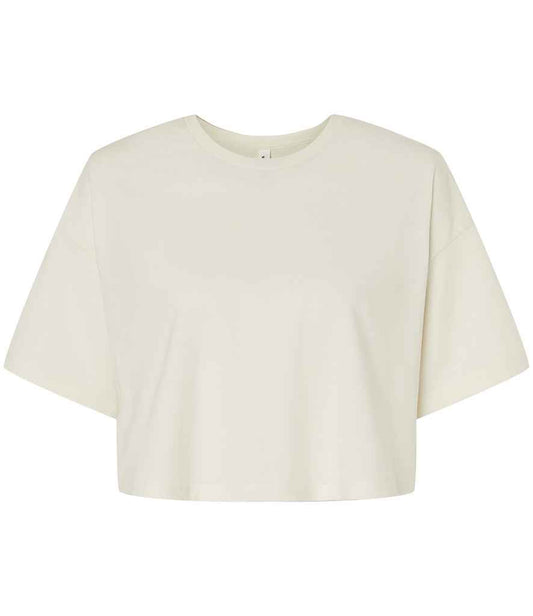 Bella Ladies Jersey Cropped T-Shirt | Vintage White