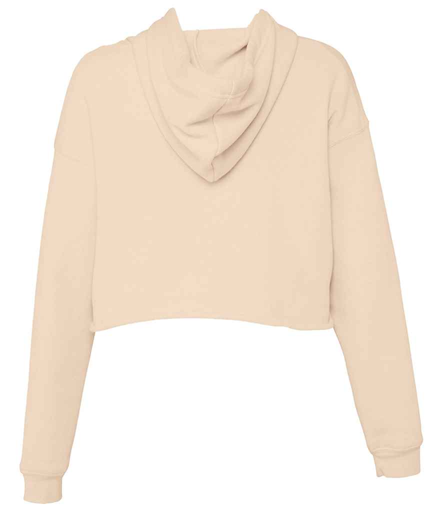 Bella Ladies Cropped Hoodie | Heather Dust