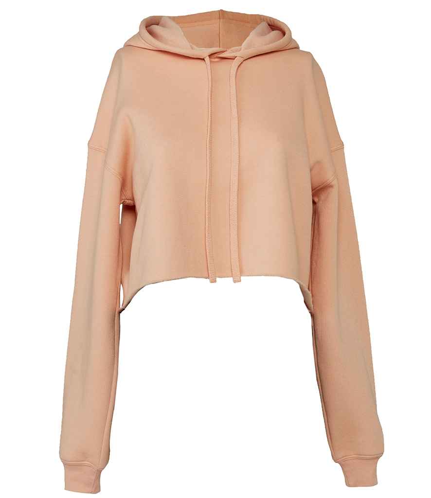 Bella Ladies Cropped Hoodie | Peach