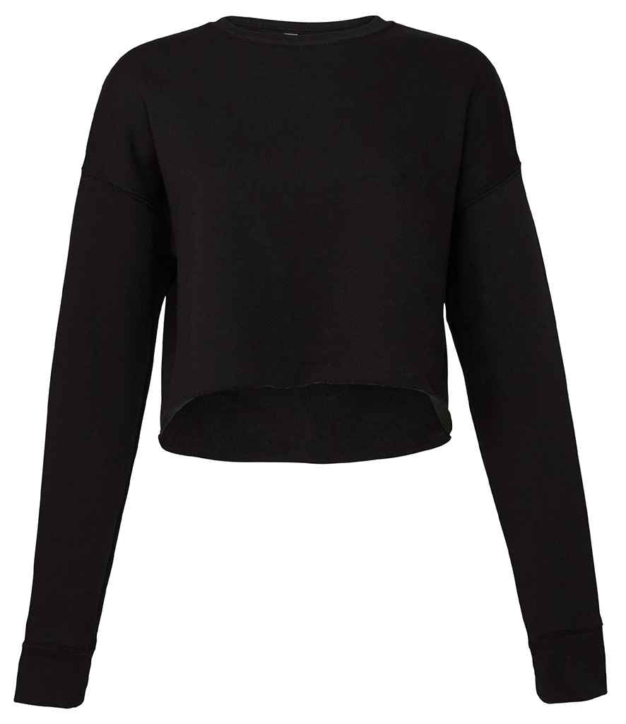 Bella Ladies Cropped Sweatshirt | Black