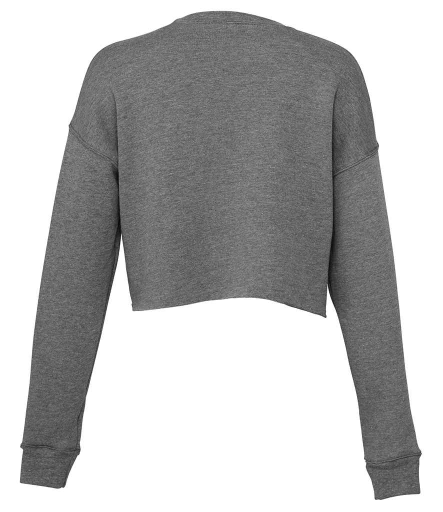 Bella Ladies Cropped Sweatshirt | Deep Heather
