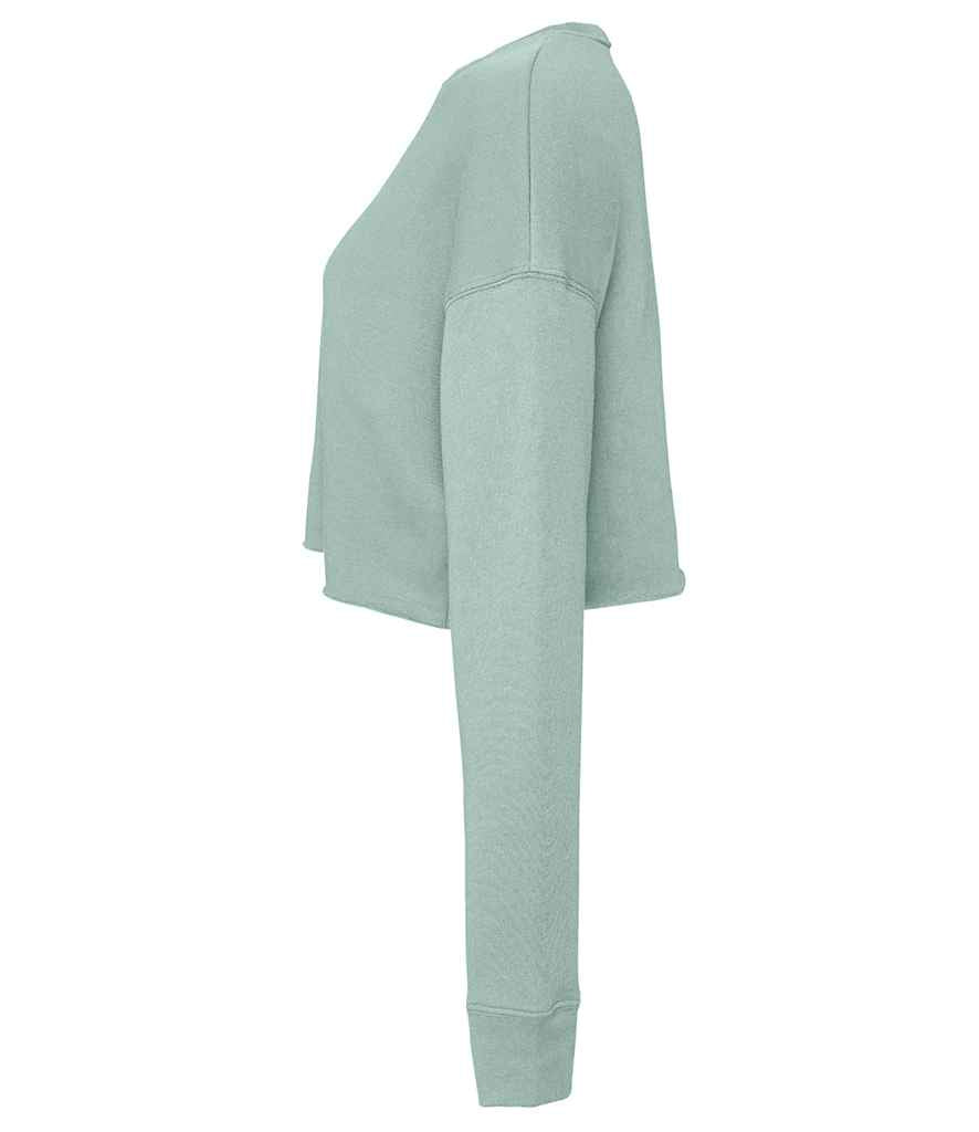 Bella Ladies Cropped Sweatshirt | Dusty Blue