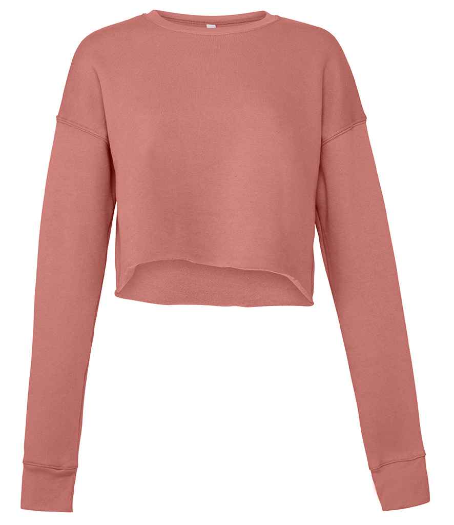 Bella Ladies Cropped Sweatshirt | Mauve