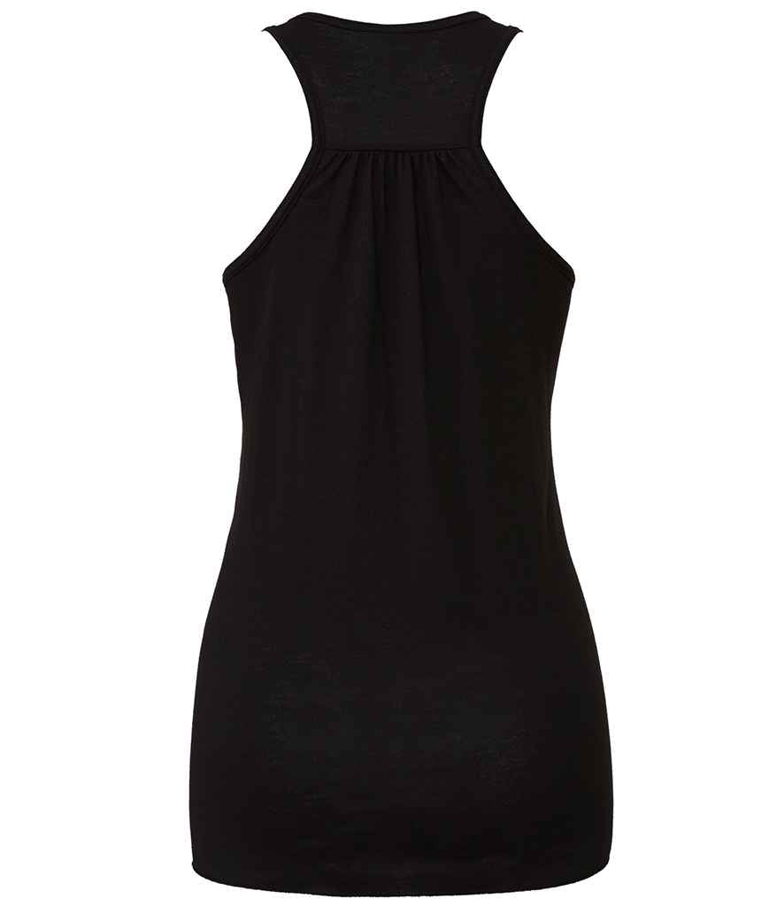 Bella Ladies Flowy Racer Back Tank Top | Black