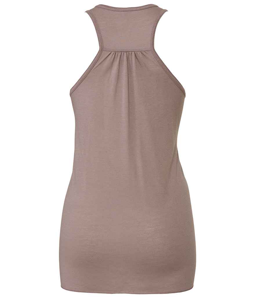 Bella Ladies Flowy Racer Back Tank Top | Pebble Brown