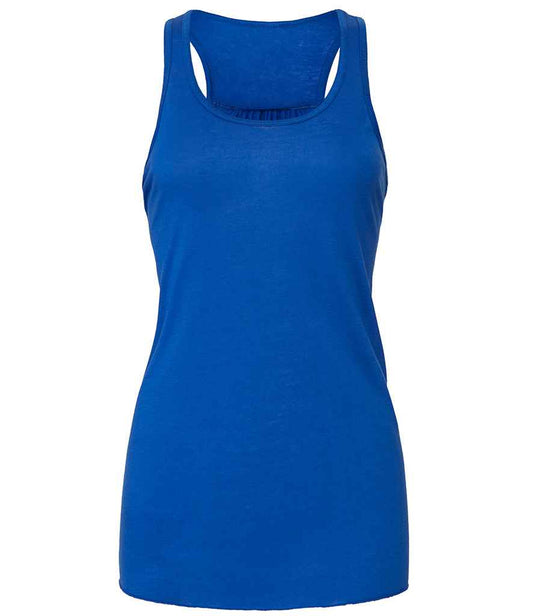 Bella Ladies Flowy Racer Back Tank Top | True Royal