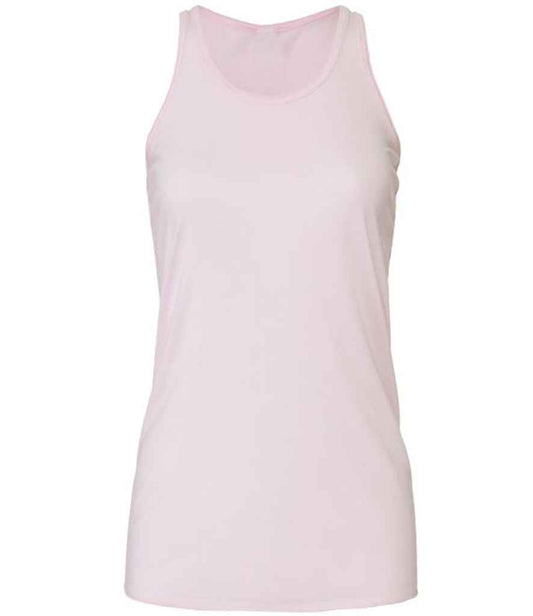 Bella Ladies Flowy Racer Back Tank Top | Soft Pink