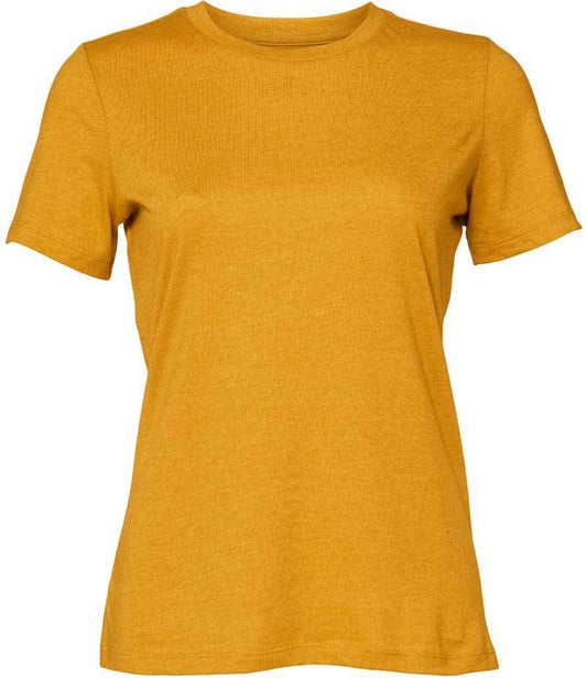 Bella Ladies Relaxed CVC T-Shirt | Heather Mustard