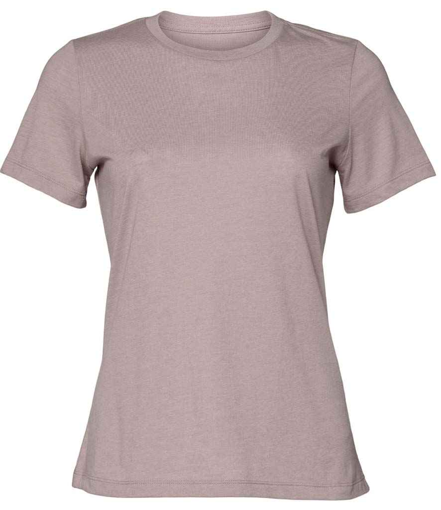 Bella Ladies Relaxed CVC T-Shirt | Heather Pink Gravel