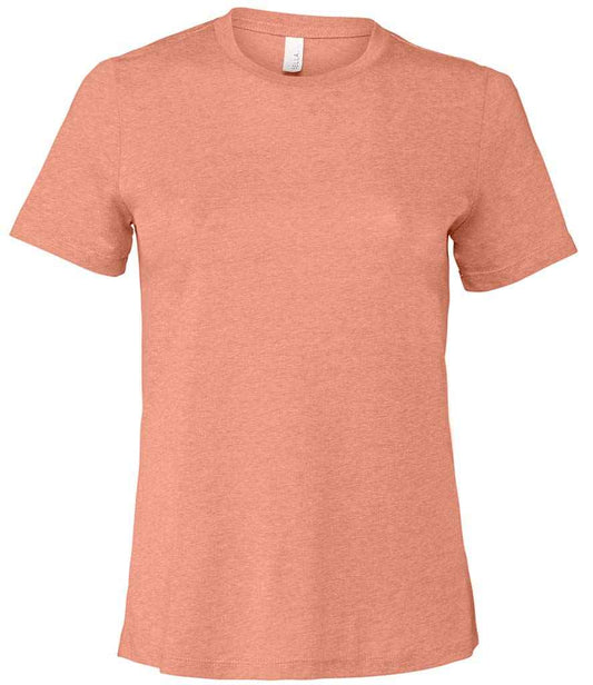 Bella Ladies Relaxed CVC T-Shirt | Heather Sunset