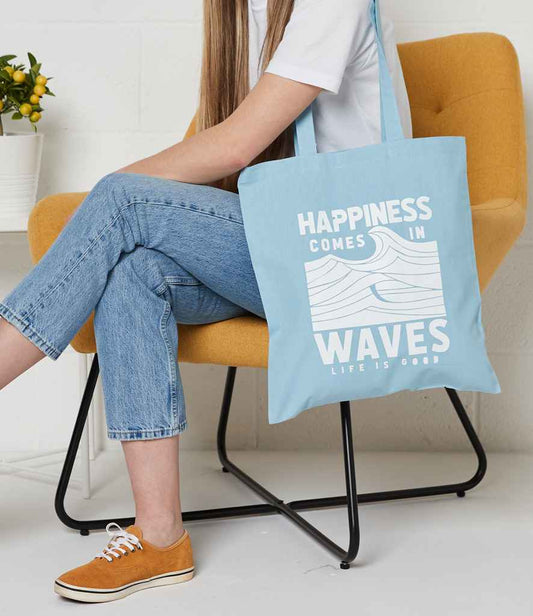 Brand Lab Cotton Long Handle Shopper | Light Blue