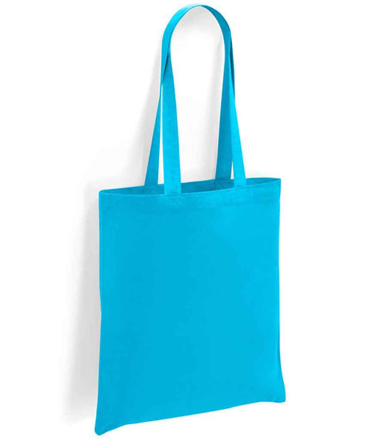 Brand Lab Cotton Long Handle Shopper | Turquoise Blue