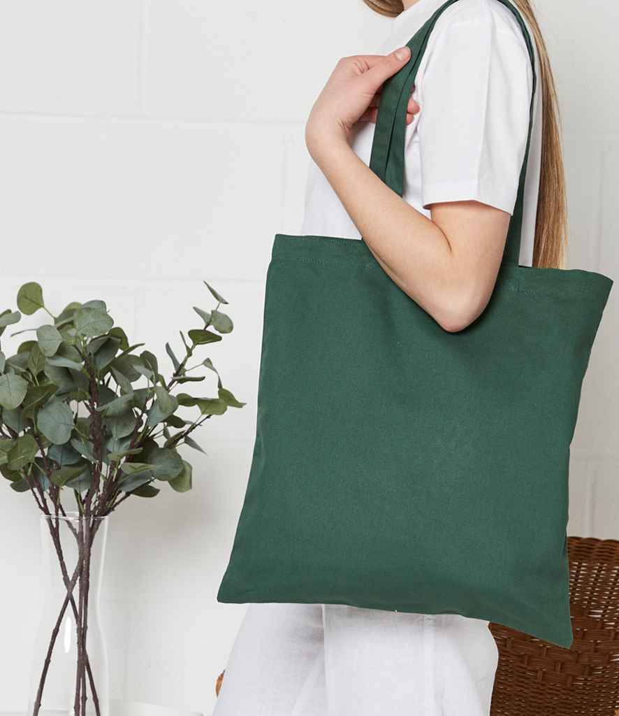 Brand Lab Organic Cotton Long Handle Shopper | Forest Green