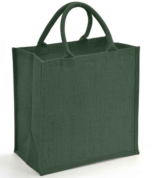 Brand Lab Natural Jute Tote | Forest Green
