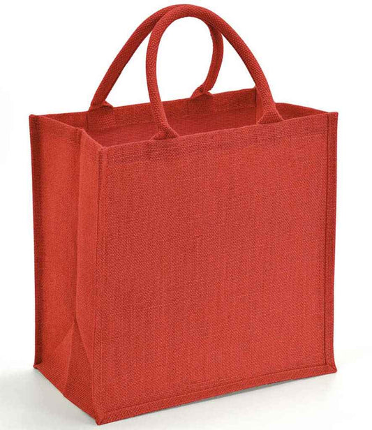 Brand Lab Natural Jute Tote | Red