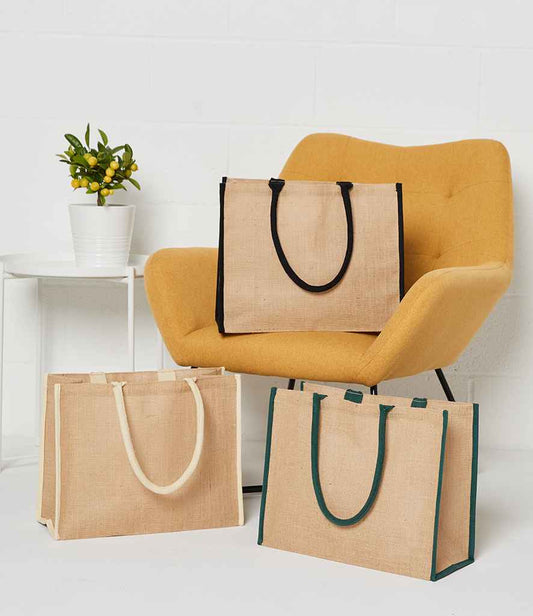 Brand Lab Jute Tipped Shopper | Natural/Cream