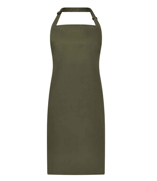 Brand Lab Adjustable Bib Apron | Olive Green