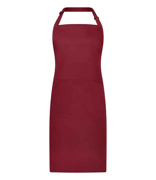 Brand Lab Adjustable Bib Pocket Apron | Burgundy